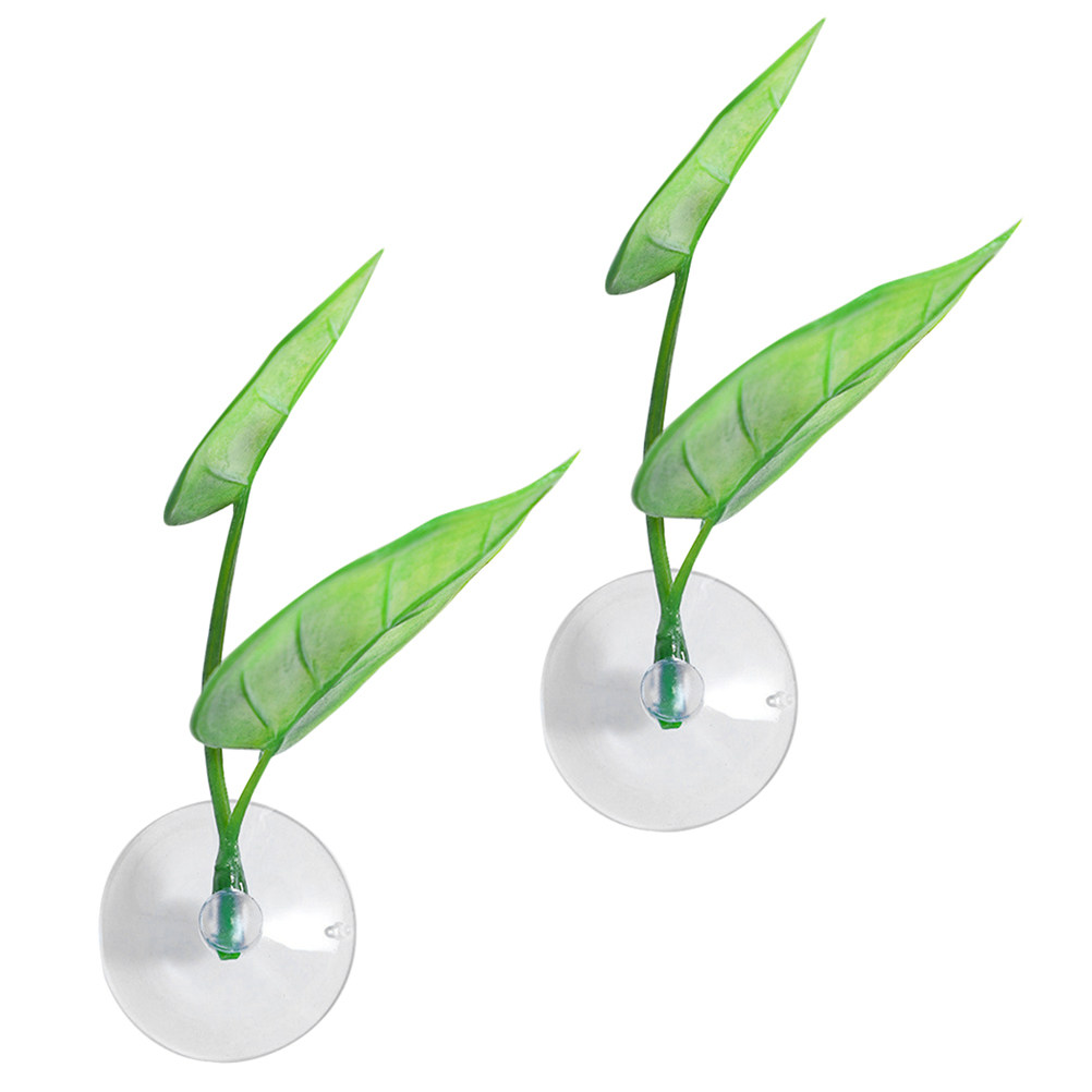 Aquarium Fish Hiding Spot - 2Pcs Betta Leaf Sleeping Hammock Natural