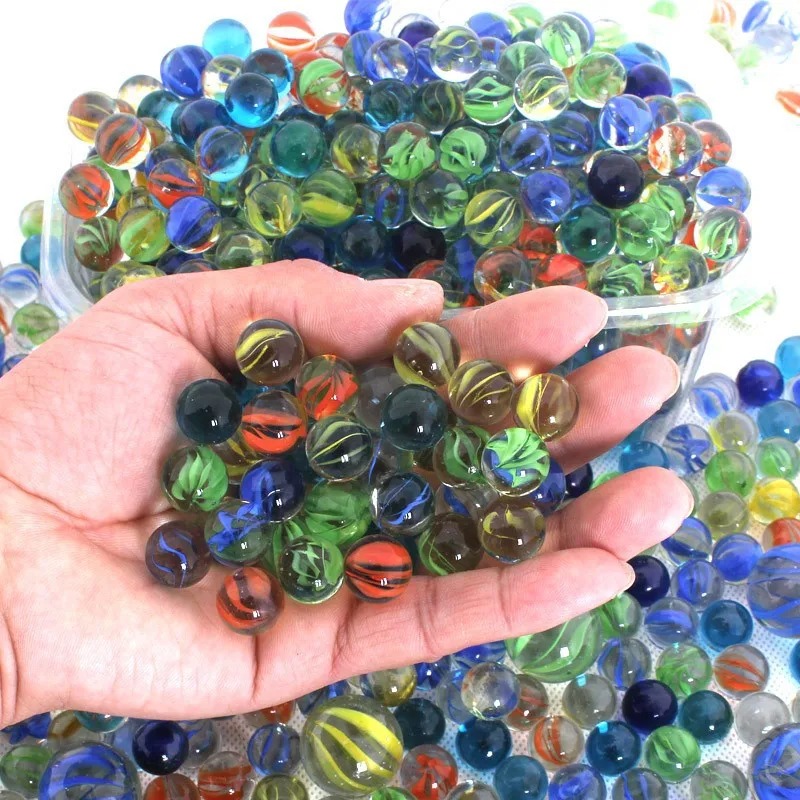50Pcs 14mm Colorful Glass Marb - Aquarium Fish Bowl ulasan dan harga