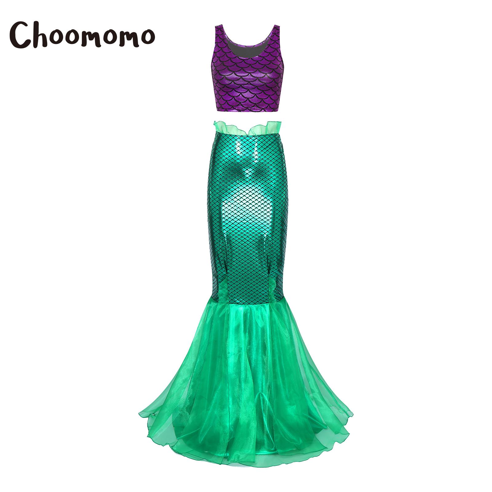 Women Halloween Mermaid Cospla - Aquarium Fish Bowl ulasan dan harga