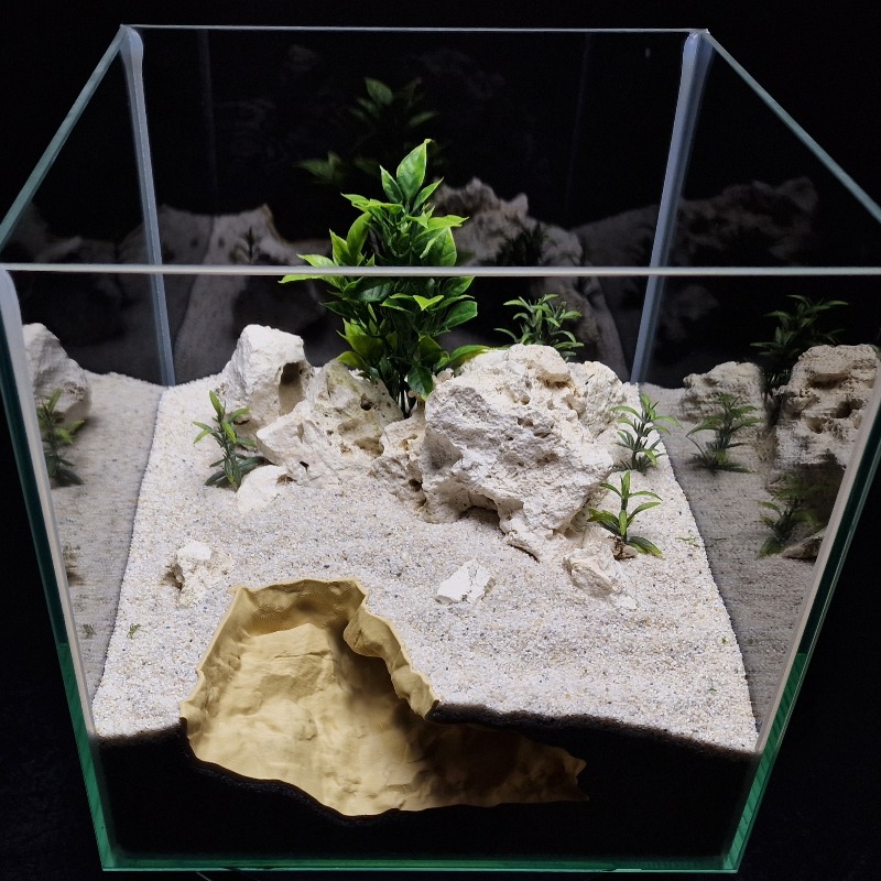 3D Printed High Sim Natural Ro - Aquarium Fish Hideout ulasan dan harga