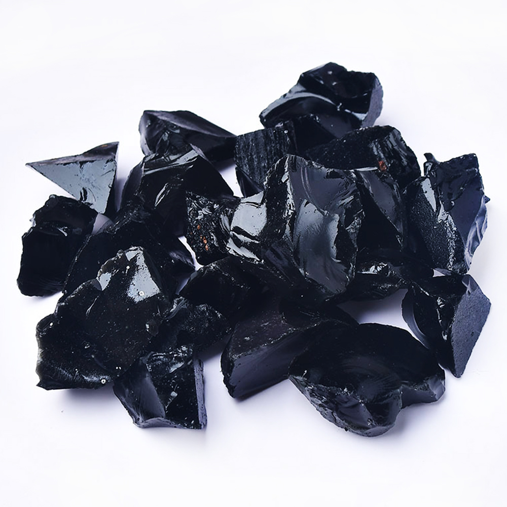 Natural Black Obsidian Raw Sto - Aquarium Fish Names ulasan dan harga
