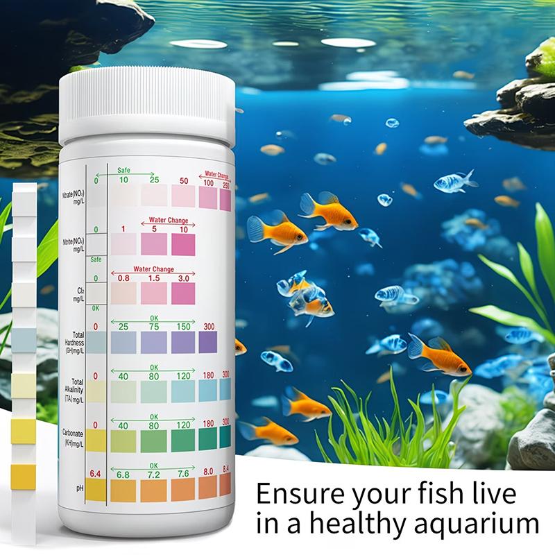 Aquarium Water Test Strips 8 i - Aquarium Fish Quality ulasan dan harga