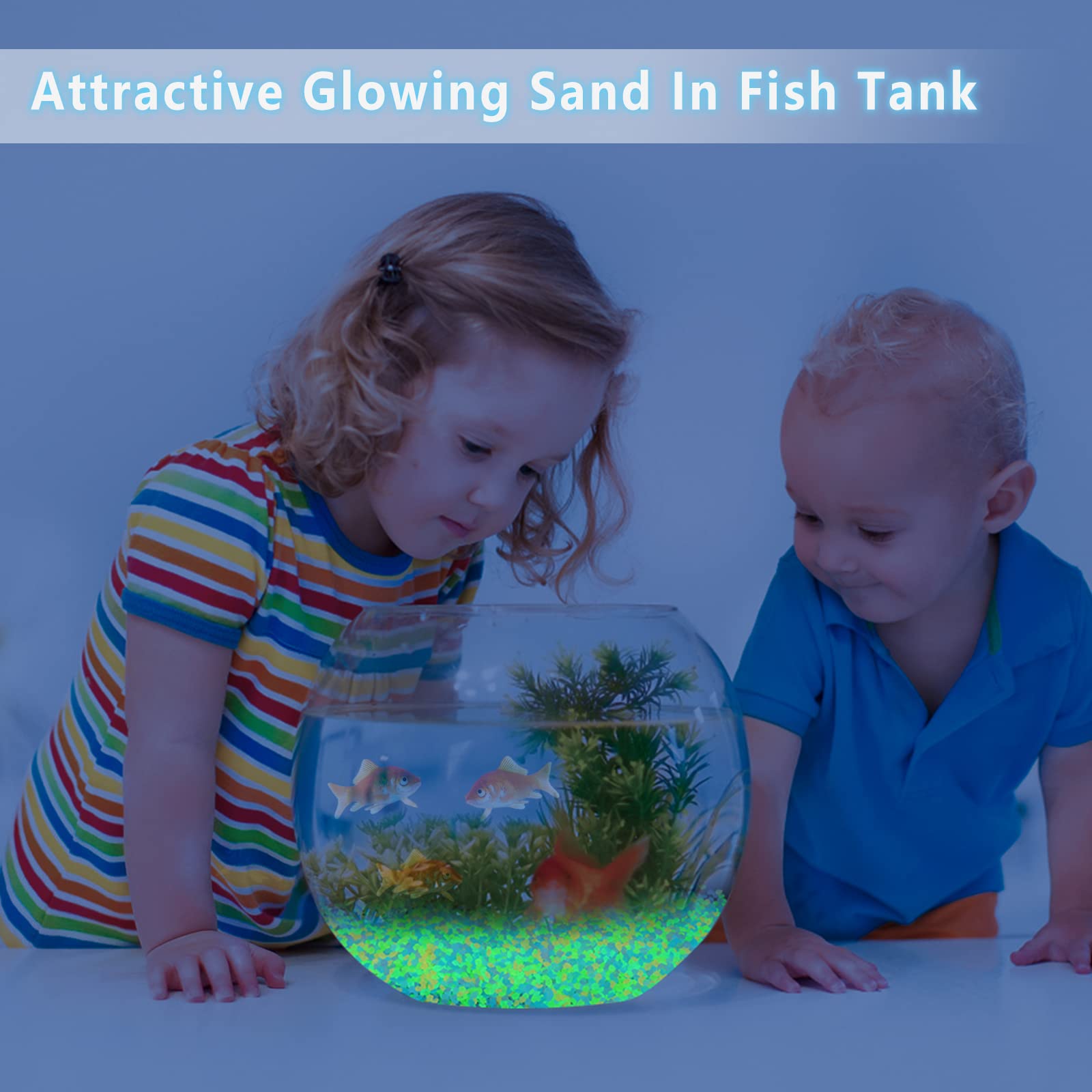 1000Pcs Luminous Sand Glow In  - Aquarium Fish That Glow In The Dark ulasan dan harga