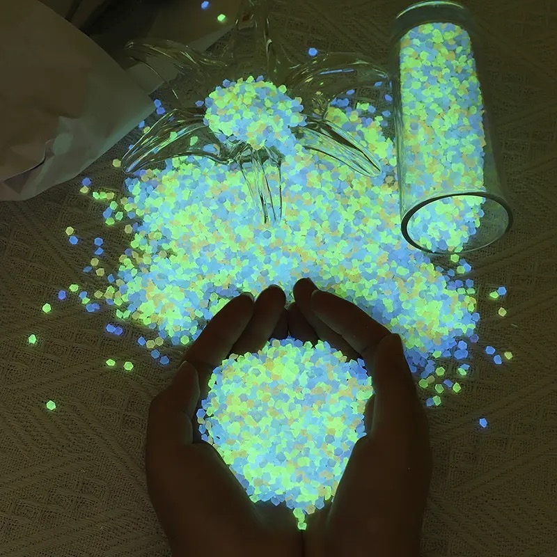 1000pcs 3-5mm Luminous Sand Gl - Aquarium Fish That Glow In The Dark ulasan dan harga