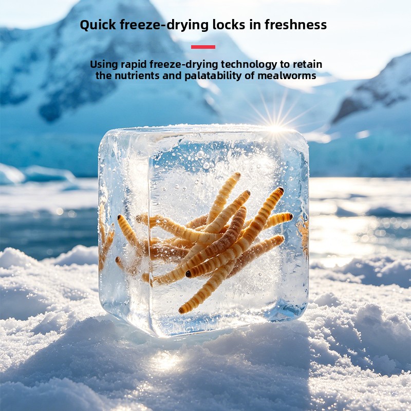 VOONLINE Freeze Dried Mealworm - Aquarium Fish Colorful ulasan dan harga