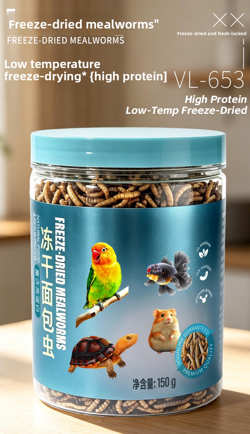 VOONLINE Freeze Dried Mealworm - Aquarium Fish Colorful ulasan dan harga