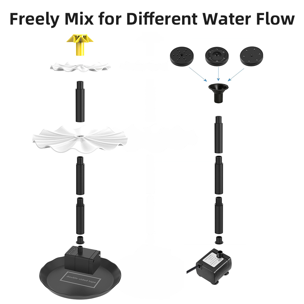 Solar Fountain Pump for Bird B - Aquarium Fish Bowl ulasan dan harga