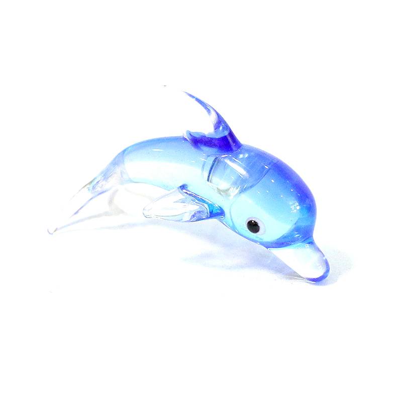Murano Glass Dolphin Miniature - Aquarium Fish Dolphin ulasan dan harga