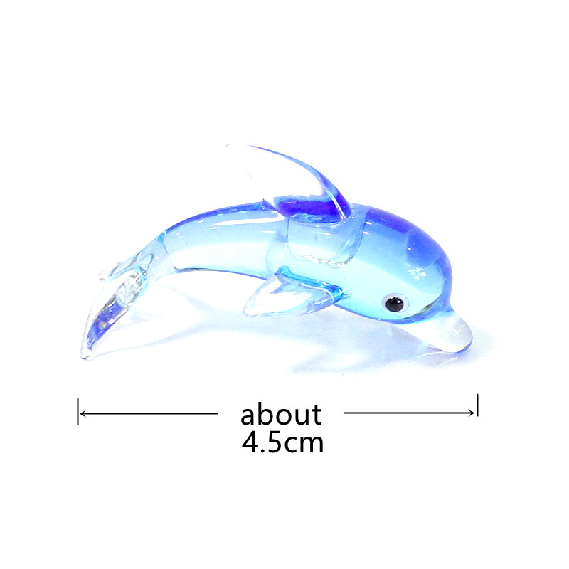 Murano Glass Dolphin Miniature - Aquarium Fish Dolphin ulasan dan harga