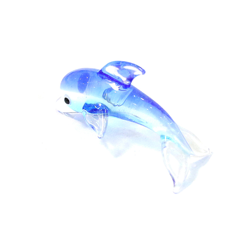 Murano Glass Dolphin Miniature - Aquarium Fish Dolphin ulasan dan harga