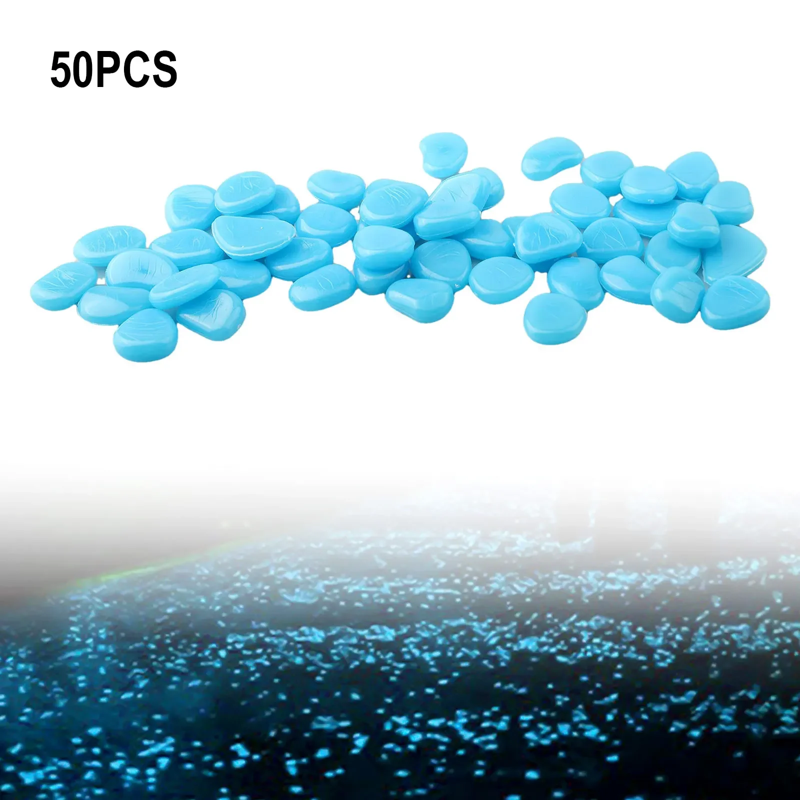 50PCS/Set Glow In The Dark Peb - Aquarium Fish That Glow In The Dark ulasan dan harga