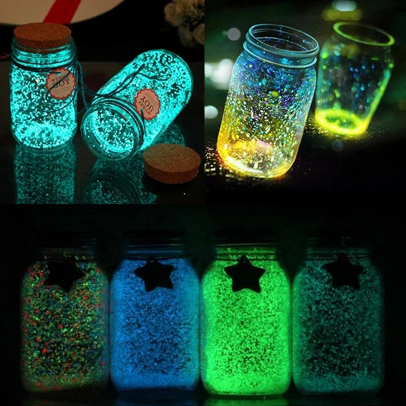 1000pcs 3-5mm Luminous Sand Gl - Aquarium Fish That Glow In The Dark ulasan dan harga