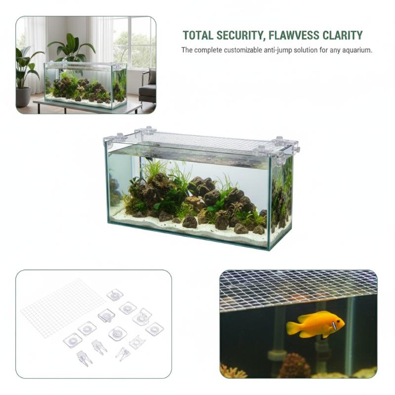 1Pcs Anti Escape Fish Tank Net - Aquarium Fish Jumping ulasan dan harga