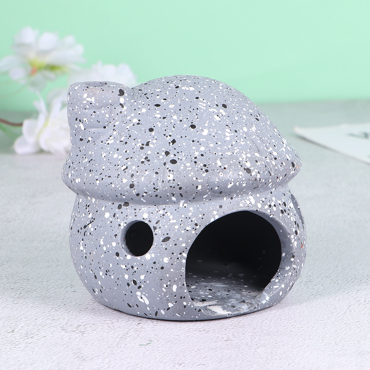 1Pcs Ceramic Mushroom Aquarium - Aquarium Fish Hiding Spot ulasan dan harga