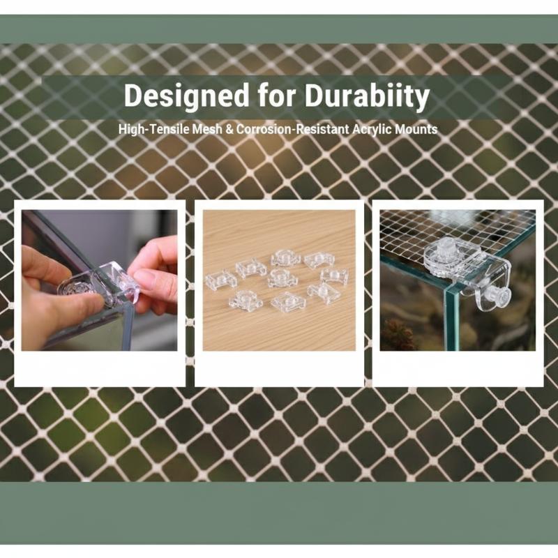 1Pcs Fish Tank Net Anti Jumpin - Aquarium Fish Jumping ulasan dan harga