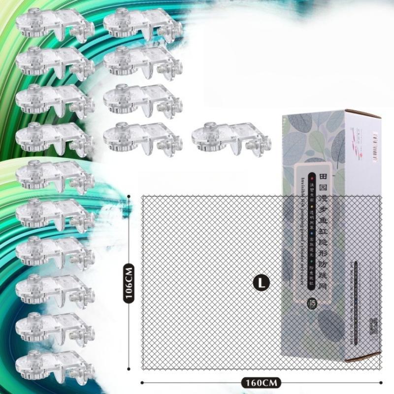 1Pcs Fish Tank Net Anti Jumpin - Aquarium Fish Jumping ulasan dan harga