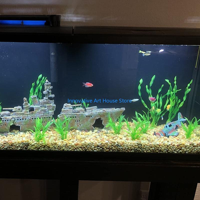 E1PC 10x Artificial Green Aqua - Aquarium Fish Hiding Spot ulasan dan harga