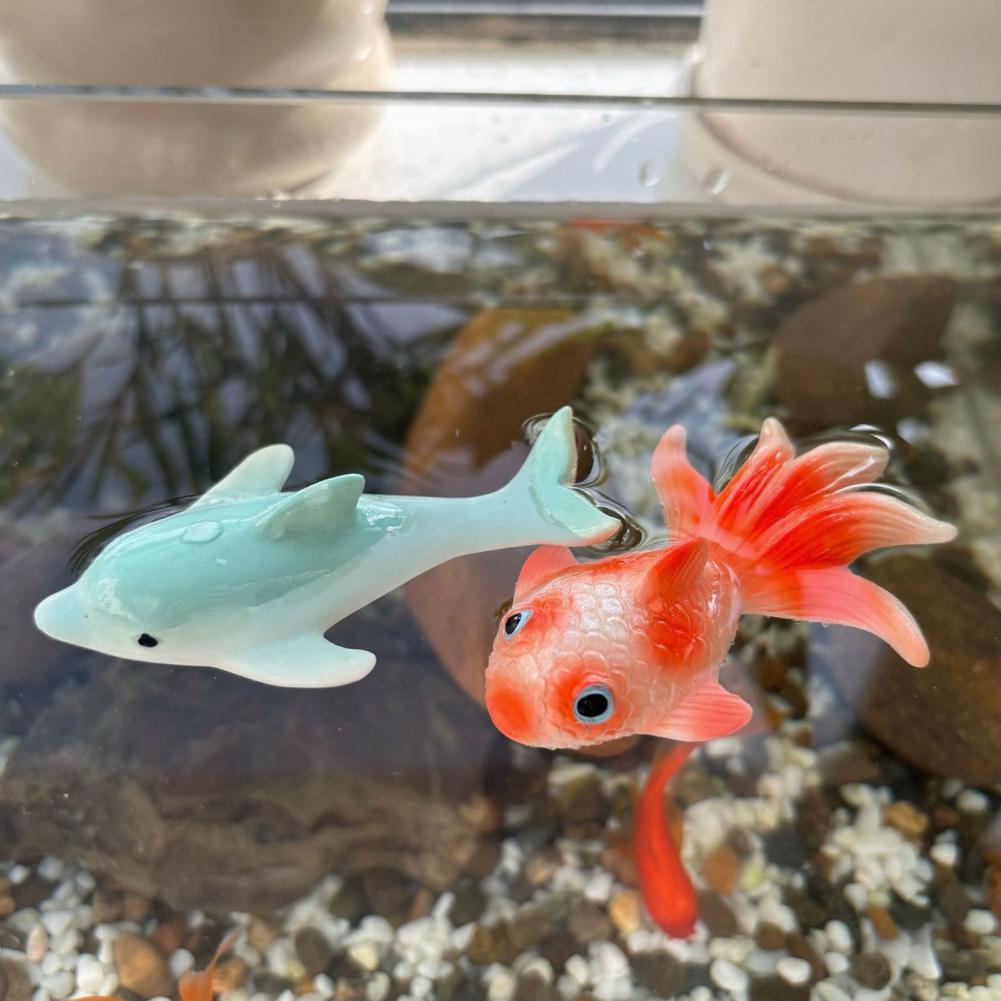 Fish Tank Floating Accessories - Aquarium Fish Dolphin ulasan dan harga