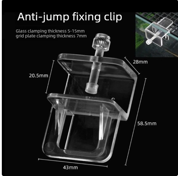 Aquarium Cover Clamp Acrylic F - Aquarium Fish Jumping ulasan dan harga