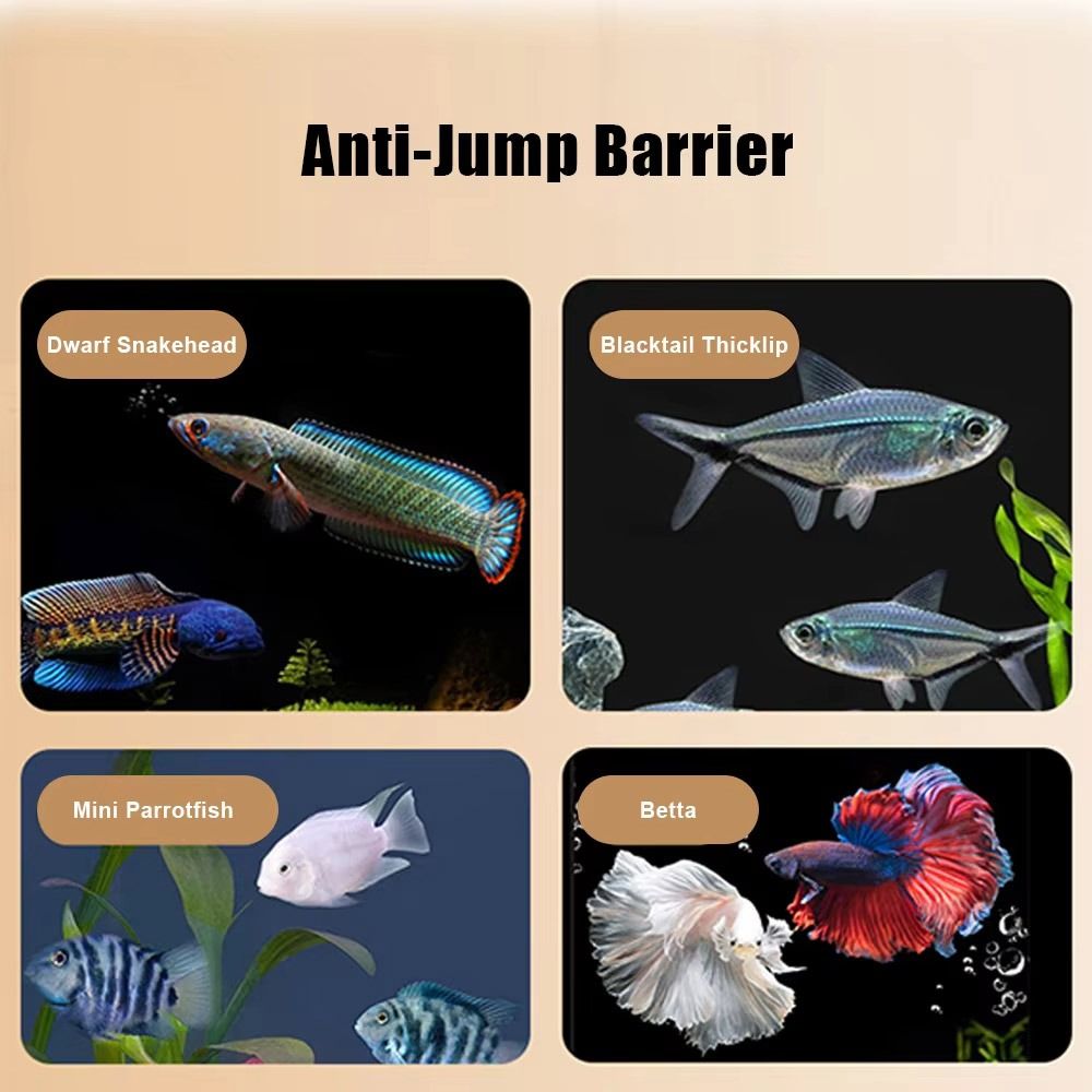 Durable Magnetic Fish Tank Lid - Aquarium Fish Jumping ulasan dan harga