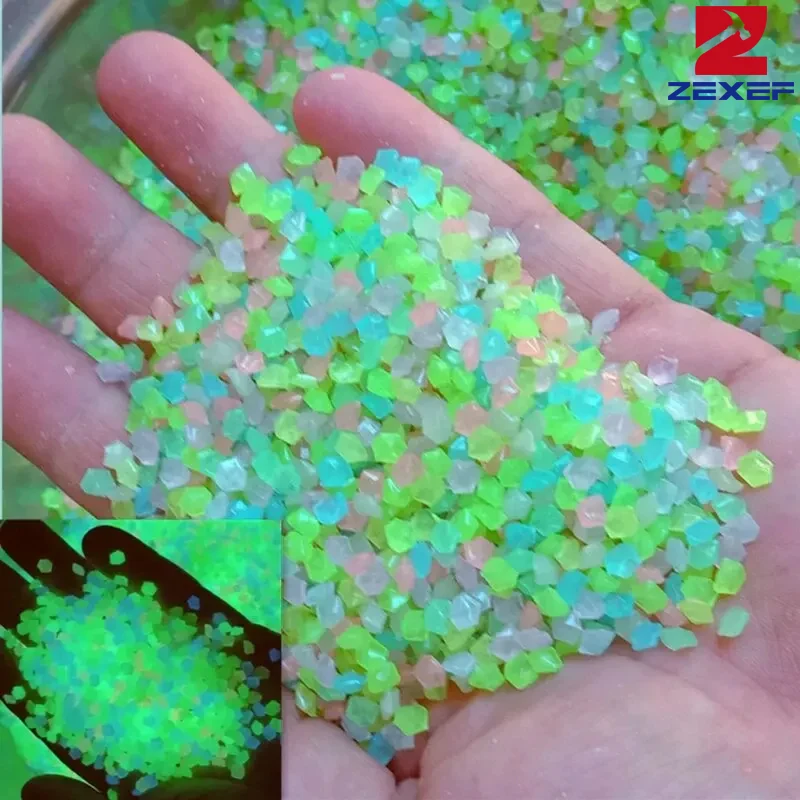 1000pcs 3-5mm Luminous Sand Gl - Aquarium Fish That Glow In The Dark ulasan dan harga
