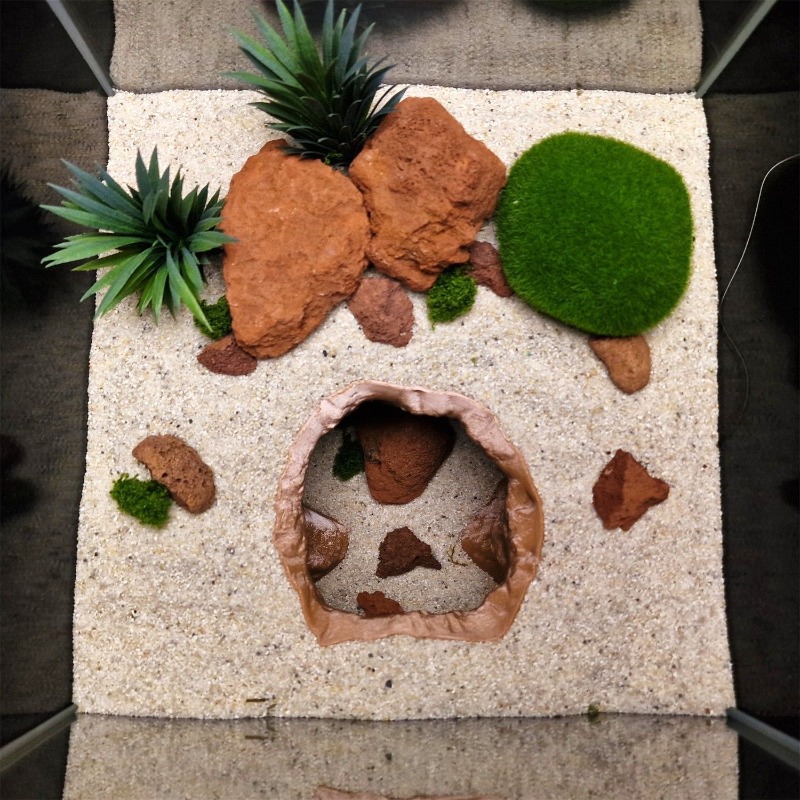 Sinkhole Cave Aquarium Ornamen - Aquarium Fish Hideout ulasan dan harga