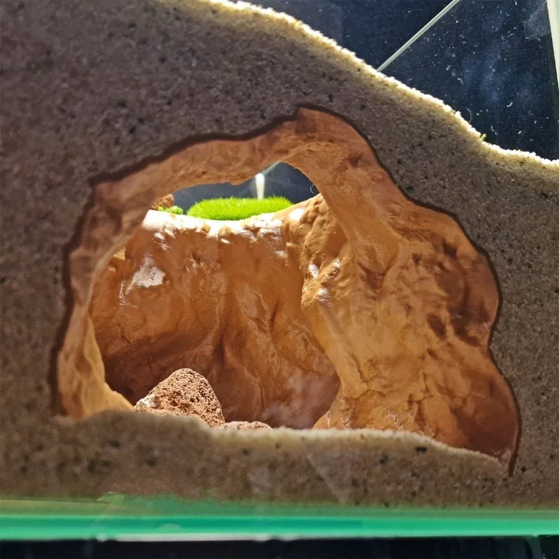 Sinkhole Cave Aquarium Ornamen - Aquarium Fish Hideout ulasan dan harga