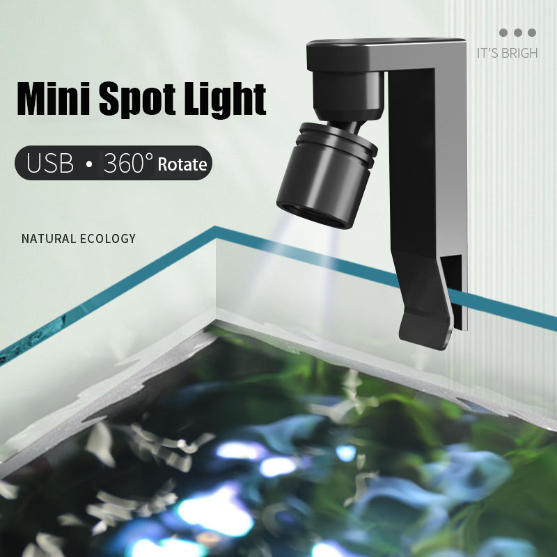 USB Clamp Light Waterproof Whi - Aquarium Fish Colorful ulasan dan harga