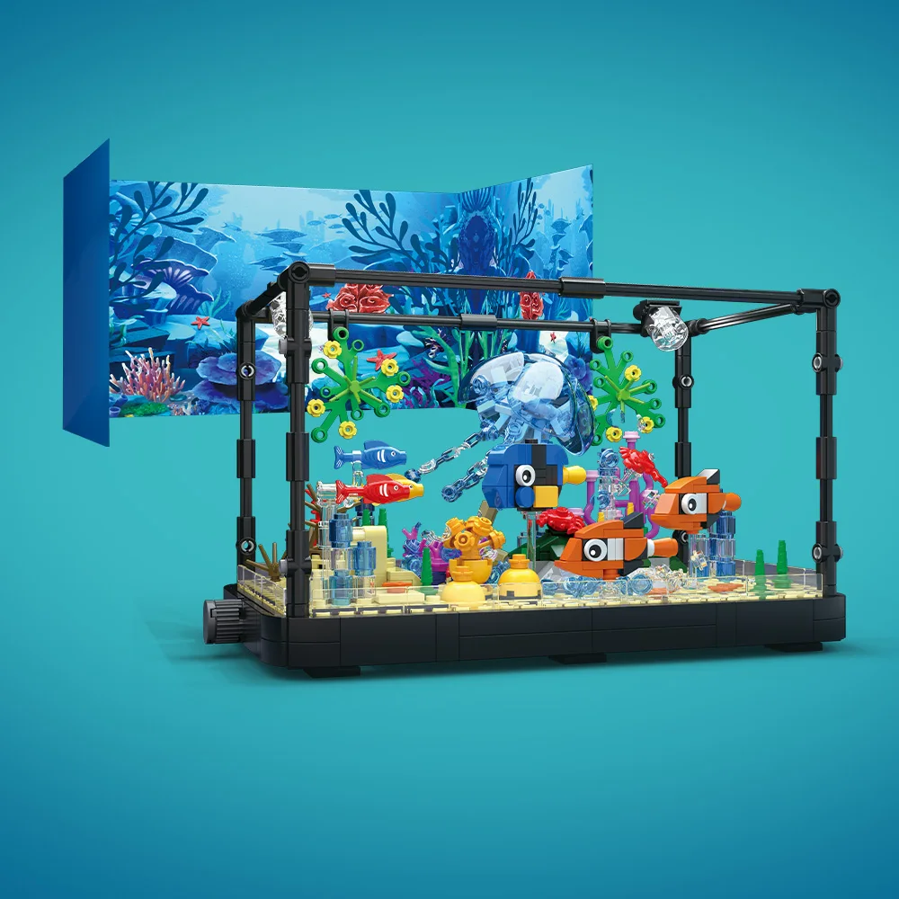 Fish Tank Building Block Set w - Aquarium Fish Names ulasan dan harga
