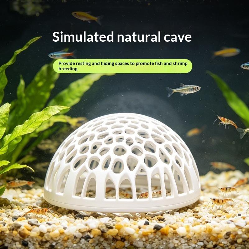 Aquarium shrimp house Cave Min - Aquarium Fish Hiding Spot ulasan dan harga