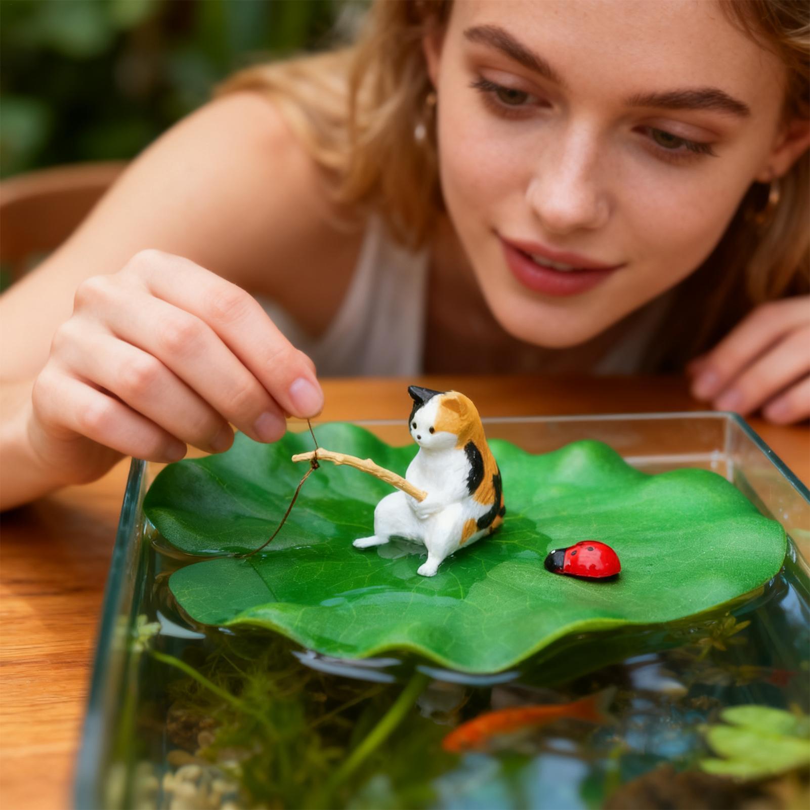 Aquarium Decor Floating Cat Fi - Aquarium Fish Names ulasan dan harga
