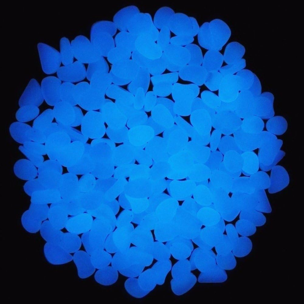 Fish Tank Rocks Glow Blue Pebb - Aquarium Fish Bowl ulasan dan harga