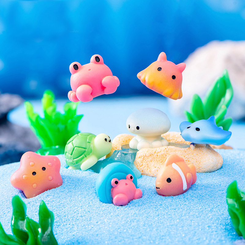 Marine Animals Figurine Dolphi - Aquarium Fish Dolphin ulasan dan harga