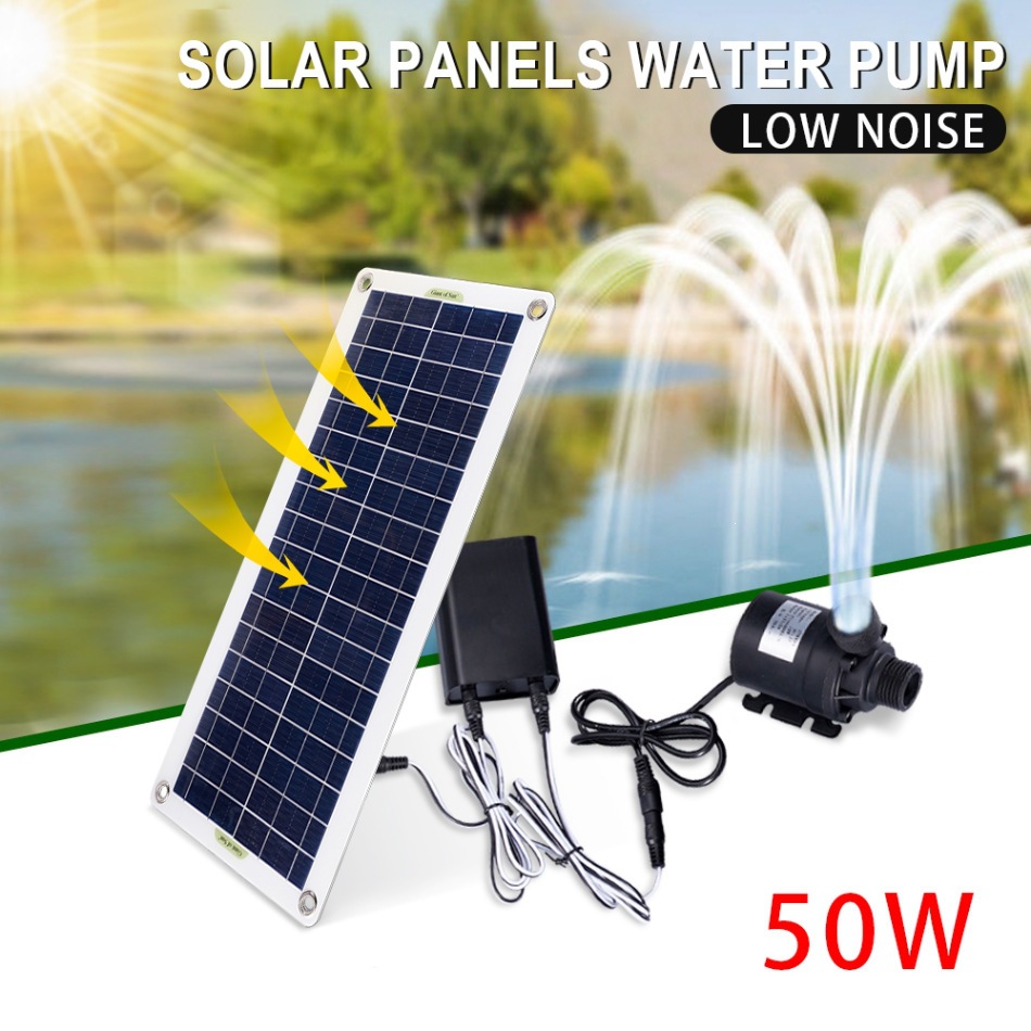 50W Solar Power Water Pump Set - Aquarium Fish Bowl ulasan dan harga