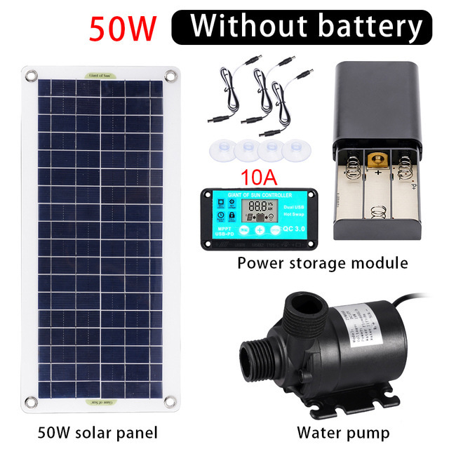 50W Solar Power Water Pump Set - Aquarium Fish Bowl ulasan dan harga