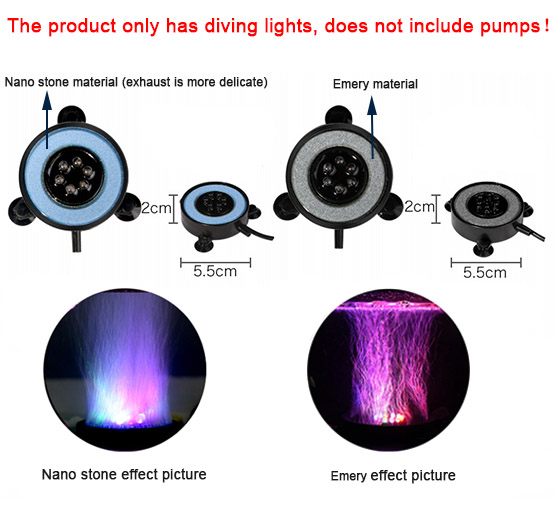LED Aquarium Air Bubble Light  - Aquarium Fish Colorful ulasan dan harga