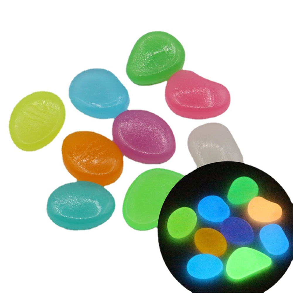 50pcs Luminous Stone Fluoresce - Aquarium Fish That Glow In The Dark ulasan dan harga