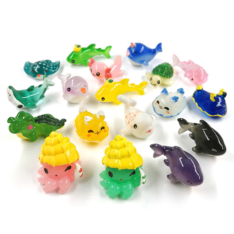 10Pcs Shark Whale Turtle Dolph - Aquarium Fish Dolphin ulasan dan harga