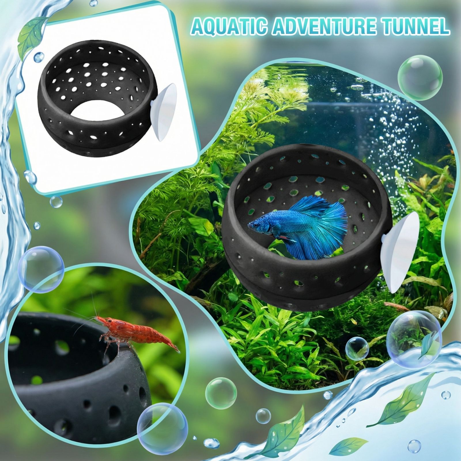 Betta Bulb Hide Tunnel Aquariu - Aquarium Fish Hideout ulasan dan harga