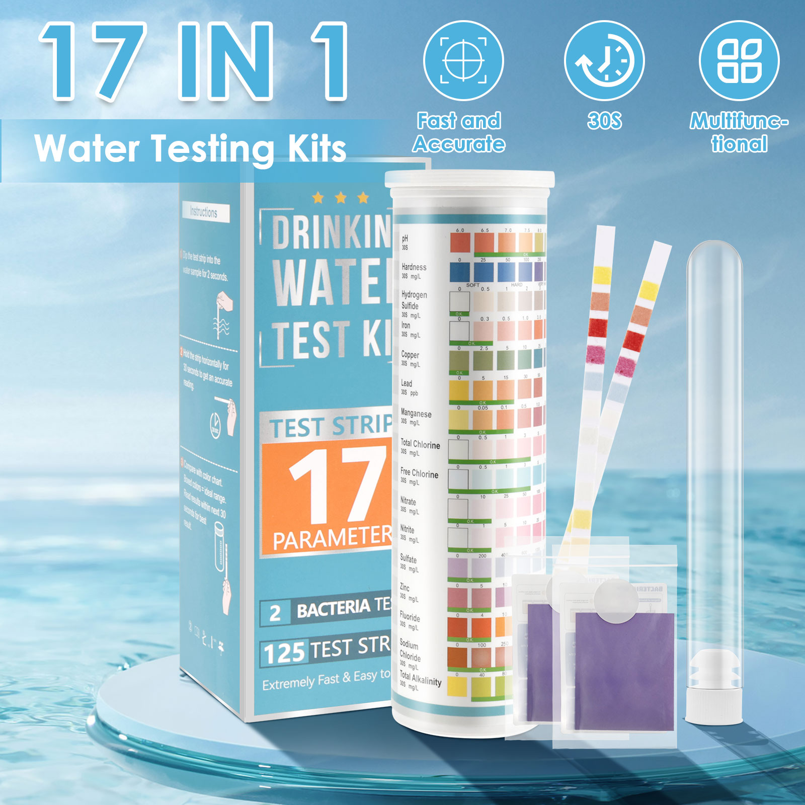 5-17 in 1 Aquarium Test Strips - Aquarium Fish Quality ulasan dan harga