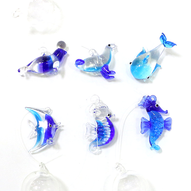 Floating Glass Marine Animal P - Aquarium Fish Dolphin ulasan dan harga