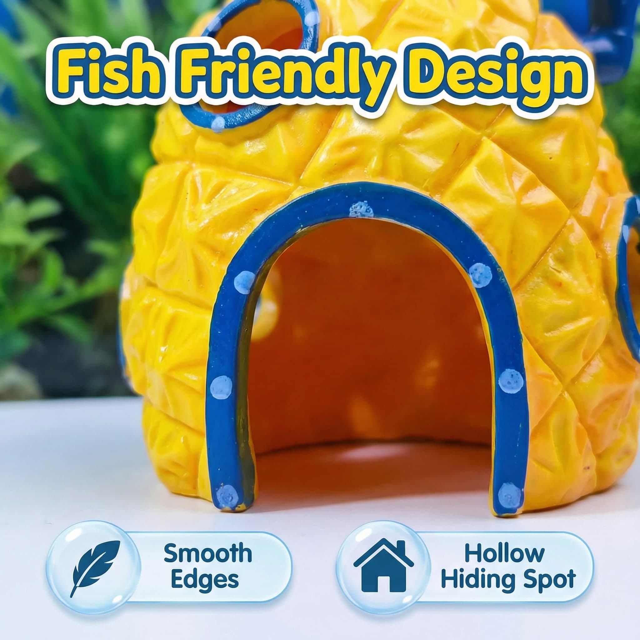 Pineapple House Aquarium Decor - Aquarium Fish Hideout ulasan dan harga