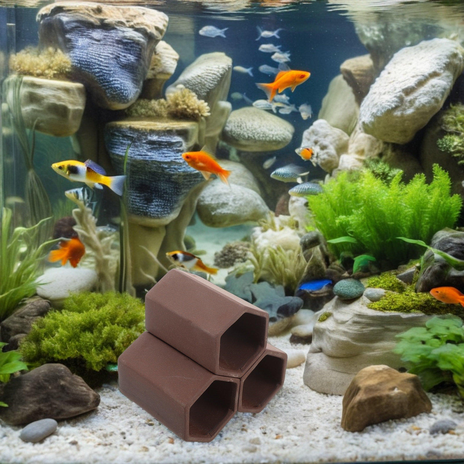 Pottery Aquarium Shrimp Hideou - Aquarium Fish Hiding Spot ulasan dan harga