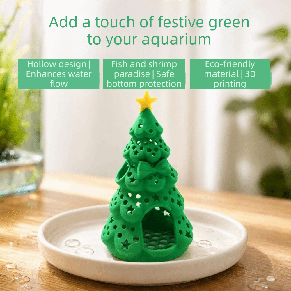 3D Printed Christmas Aquarium  - Aquarium Fish Hiding Spot ulasan dan harga