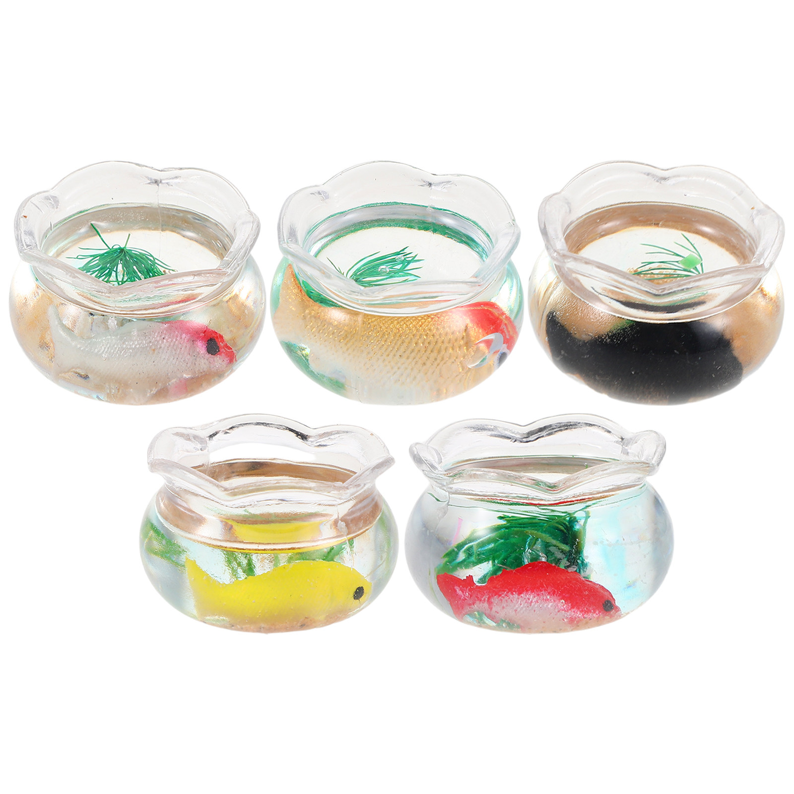 5Pcs Miniature Fish Bowl Small - Aquarium Fish Bowl ulasan dan harga